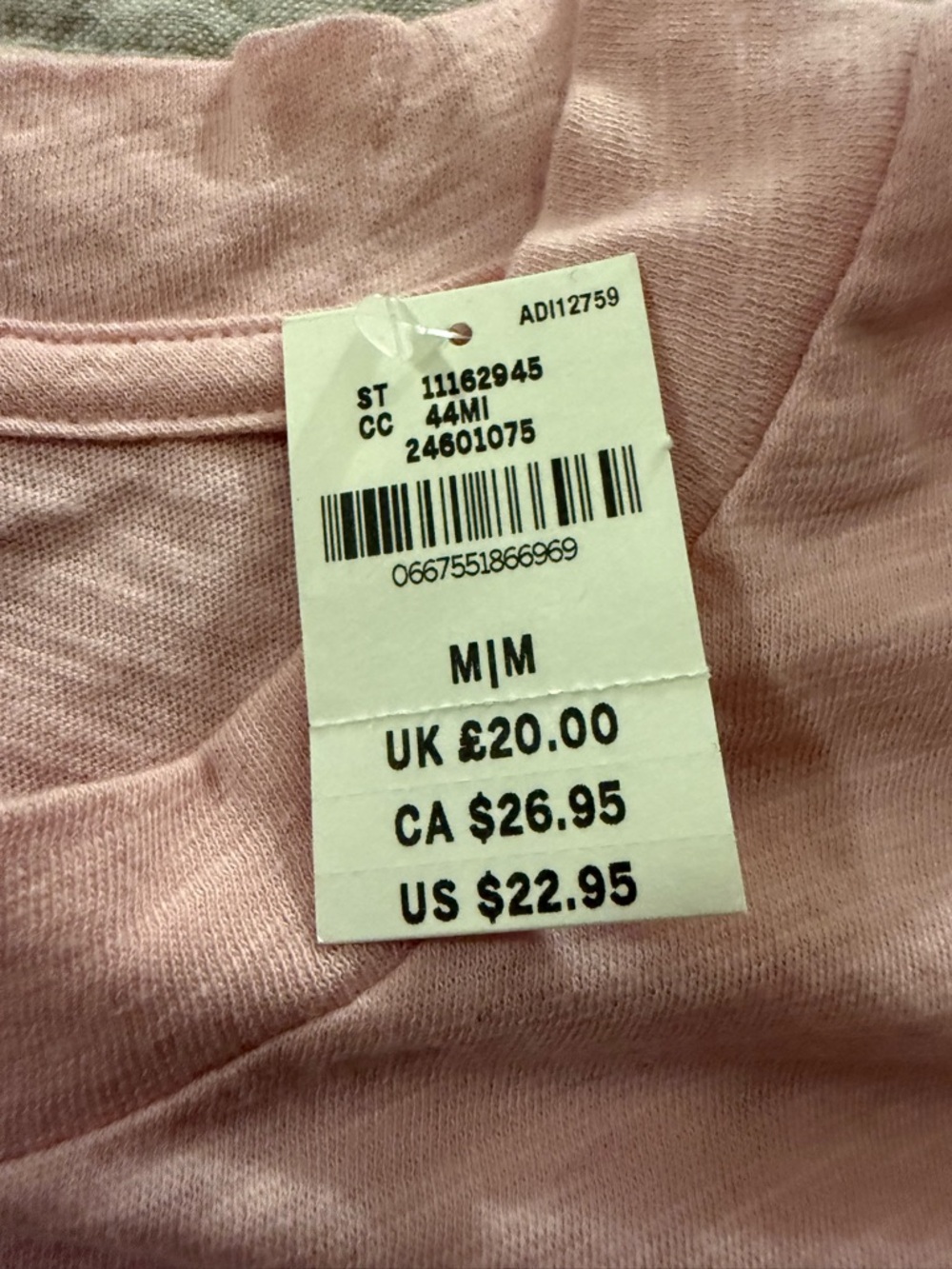 PINK Light Pink/Mauve Cropped Long Sleeve Top - Picture 6 of 8